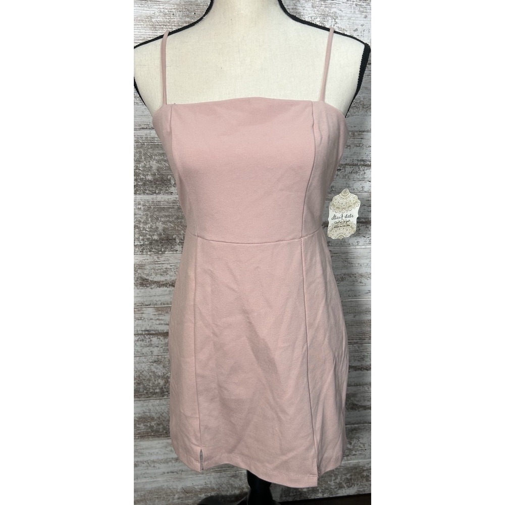 Altar'd State‎ Pink Medium Spaghetti Strap 90s Slip Dress Pink Adjustable Straps